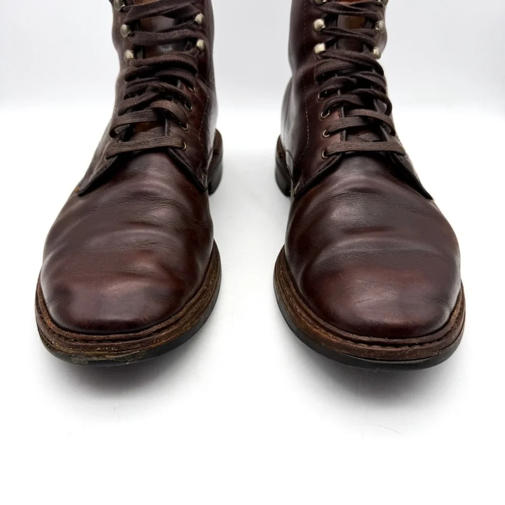 ALLEN EDMONDS Made In USA HIGGINS MILL Lace Derby Boot Chromexcel 11 D 7562
